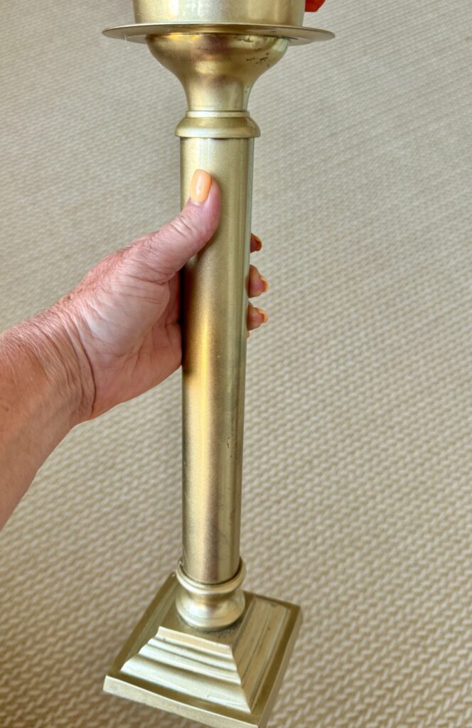 Olympic Torch decoration made from candlestick